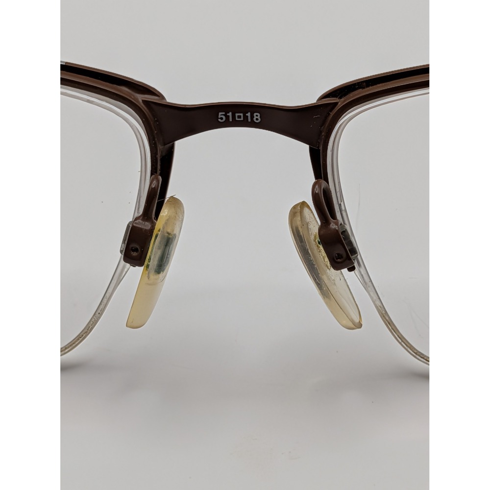Cole Haan Zerogrand CH4014 Half Rim Eyeglass Frames Brown Teal 51-18-140 - Picture 13 of 16